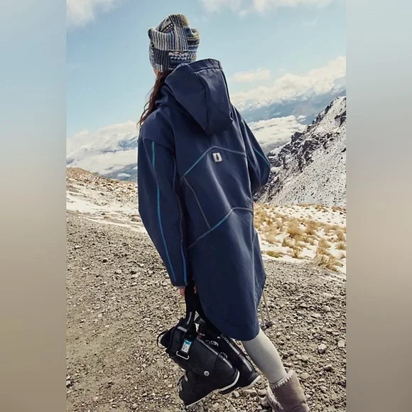 Free People Moon Magic Reflective Rain Parka Size Small NWT - Picture 4 of 17